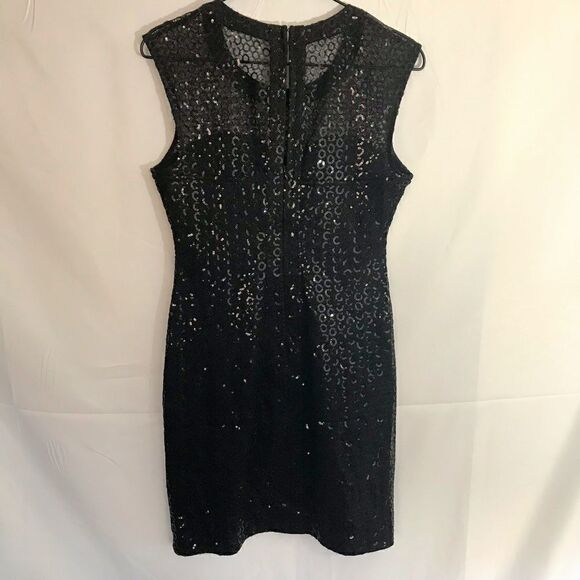 Express small black sequin fitted dress - Picture 2 of 3
